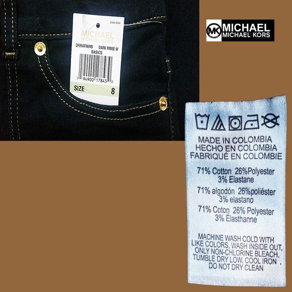 MICHAEL Michael Kors NEW Y2K SELMA High Rise Slim FLARE Leg Jean 8 - Picture 11 of 12